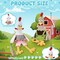 Beginner Crochet Kit with 40% Extra Yarn – 8.2” Easter Rooster & Hen Amigurumi DIY Set for Adults, Men & Women – Complete Craft Set with Yarn, Hook, and Safety Eyes